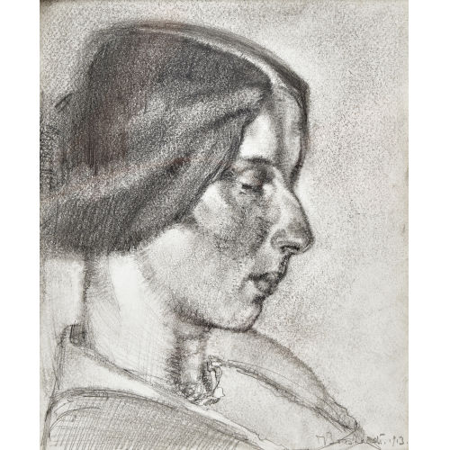 RODOLPHE TH�OPHILE BOSSHARD : Portrait d'une femme (DOBIASCHOFSKY AUKTIONEN AG)