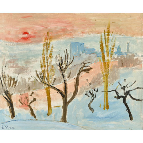 ERNST MORGENTHALER : Winterlandschaft (DOBIASCHOFSKY AUKTIONEN AG)
