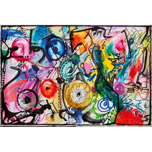 JEAN TINGUELY : 'Relief avec spaghetti von Roll - Relief 'cadr�' par de la feraille' (DOBIASCHOFSKY AUKTIONEN AG)