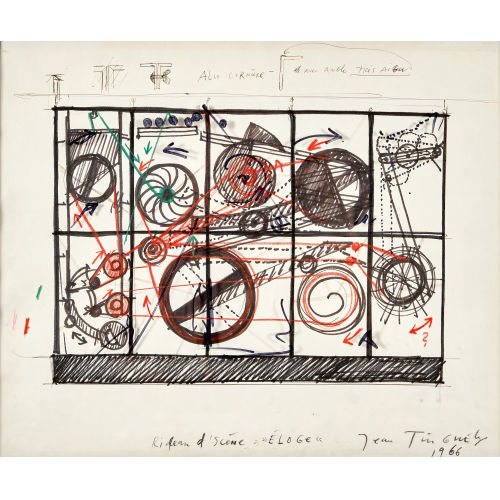 JEAN TINGUELY : 'Rideau d'sc�ne '�loge'' (DOBIASCHOFSKY AUKTIONEN AG)
