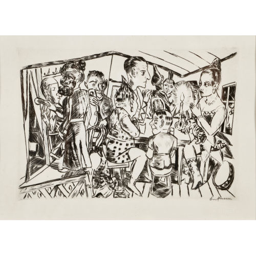 MAX BECKMANN : 'Hinter der Kulissen' (DOBIASCHOFSKY AUKTIONEN AG)