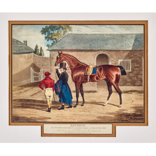 JOHN FREDERICK I HERRING : 'Antonio The Winner of the Great St. Leger Stakes at Doncaster, 1819' (DOBIASCHOFSKY AUKTIONEN AG)