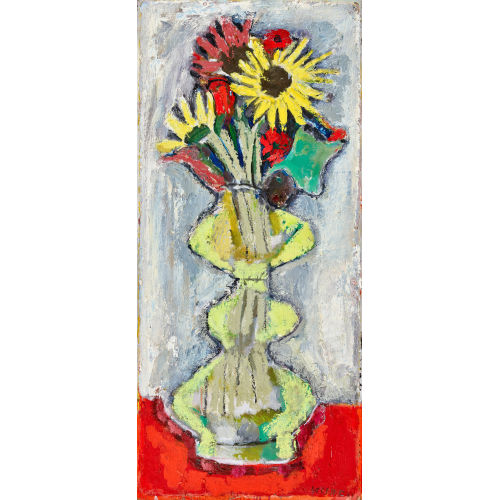 GOTTLIEB KURFISS : Blumen in Balustervase (DOBIASCHOFSKY AUKTIONEN AG)