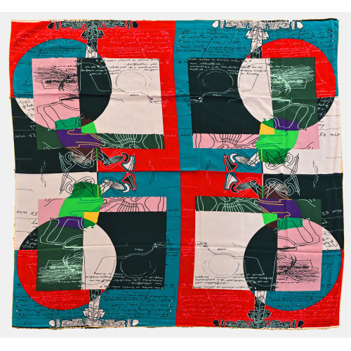 DIETER ROTH : Foulard, Z�rich, 1992 (Fabric Frontline) (DOBIASCHOFSKY AUKTIONEN AG)