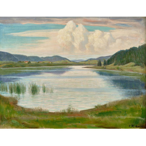 PAUL TH�OPHILE ROBERT : 'Lac de Taill�res' (DOBIASCHOFSKY AUKTIONEN AG)