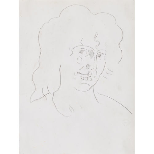 FERDINAND HODLER : Studie zu 'Bildnis Giulia Leonardi (Italienerin)' (DOBIASCHOFSKY AUKTIONEN AG)