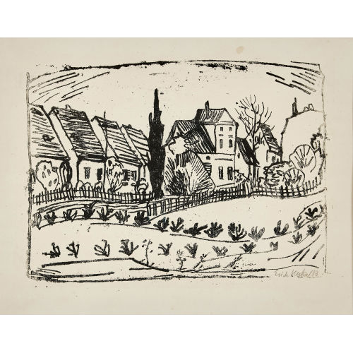 ERICH HECKEL : 'H�user in Caputh (Dorfstrasse)' (DOBIASCHOFSKY AUKTIONEN AG)