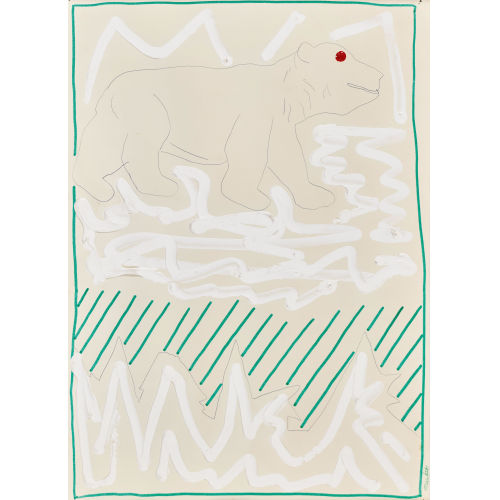 ROBERT COMBAS : 'Ours blanc sur fond blanc' (DOBIASCHOFSKY AUKTIONEN AG)