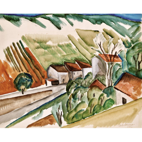 OSSIP ZADKINE : Village (DOBIASCHOFSKY AUKTIONEN AG)