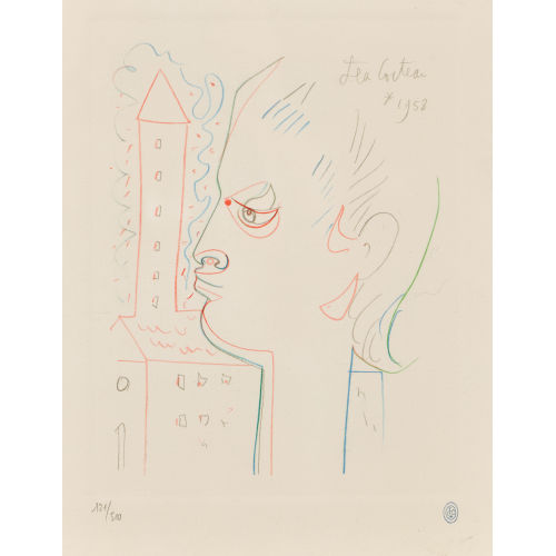 JEAN COCTEAU : T�te (DOBIASCHOFSKY AUKTIONEN AG)