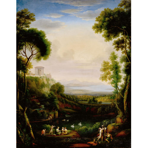 FRIEDRICH REHBERG : Arkadische Landschaft mit Nymphen beim Schm�cken einer Satyrherme (DOBIASCHOFSKY AUKTIONEN AG)