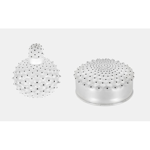 LALIQUE : Flacon und Deckeldose 'Cactus', Paris, nach 1951 (DOBIASCHOFSKY AUKTIONEN AG)