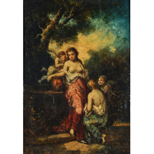 NARCISSE VIRGILE DIAZ DE LA PE�A : 'La V�rit� sortant du puits' (DOBIASCHOFSKY AUKTIONEN AG)