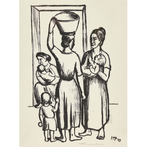 HERMANN MAX PECHSTEIN : 'Italienerinnen' (DOBIASCHOFSKY AUKTIONEN AG)