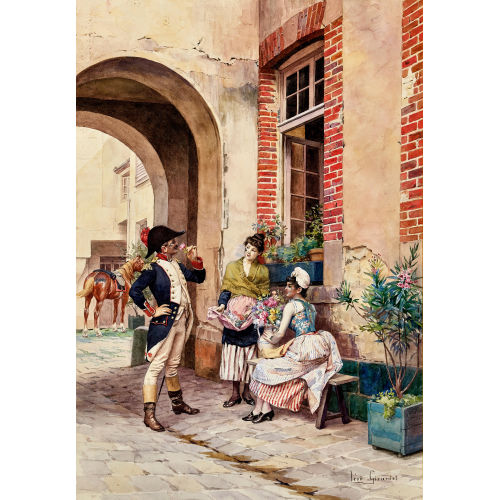 L�ON GIRARDET : La conversation galante (DOBIASCHOFSKY AUKTIONEN AG)