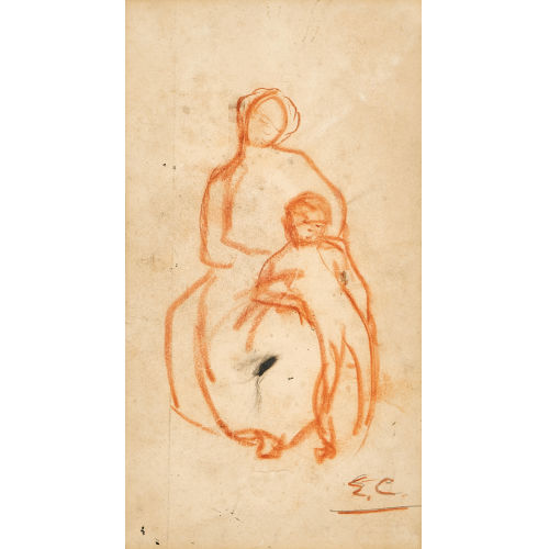 EUG�NE CARRI�RE : M�re et enfant (DOBIASCHOFSKY AUKTIONEN AG)