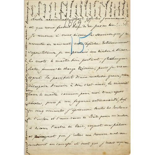 AUTOGRAF : Cosima Wagner (1837-1930) (DOBIASCHOFSKY AUKTIONEN AG)