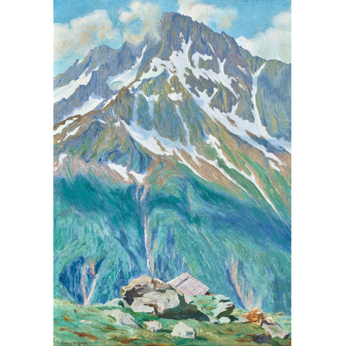 HANS WIDMER : 'Ritzlihorn von der Steinhausalp aus' (DOBIASCHOFSKY AUKTIONEN AG)