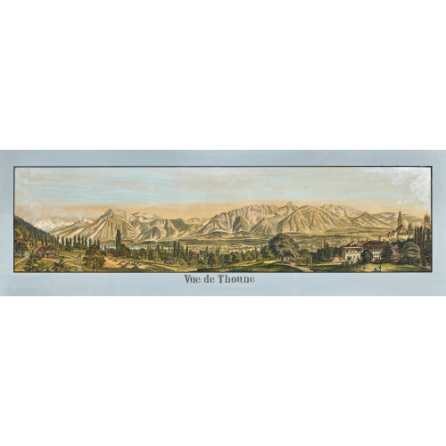 19. JH. SCHWEIZ : 'Vue de Thoune' (DOBIASCHOFSKY AUKTIONEN AG)