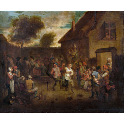 DAVID II TENIERS : B�uerliche Festgesellschaft beim Tanz (DOBIASCHOFSKY AUKTIONEN AG)