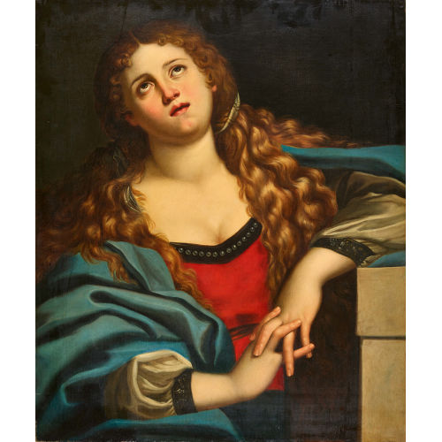 19. JH. ITALIEN : Die bssende Maria Magdalena (DOBIASCHOFSKY AUKTIONEN AG)