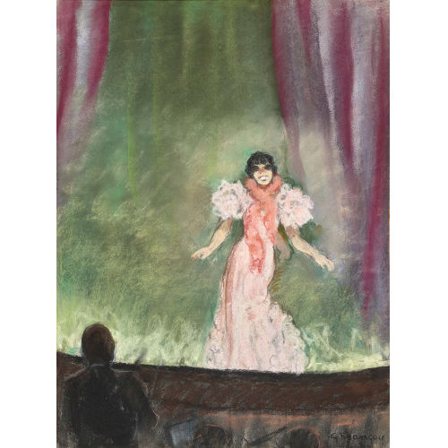 GUSTAVE (EIGTL. BARRAUD FRAN�OIS : Operns�ngerin auf der B�hne (DOBIASCHOFSKY AUKTIONEN AG)