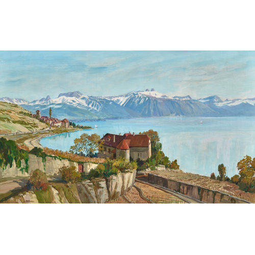 JOHANN EMIL (AUCH JEM) M�LLER : Ch�teau de Gl�rolles et Saint-Saphorin (DOBIASCHOFSKY AUKTIONEN AG)