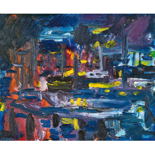 JEAN-LOUIS PIGUET : Nuit sur le port (DOBIASCHOFSKY AUKTIONEN AG)