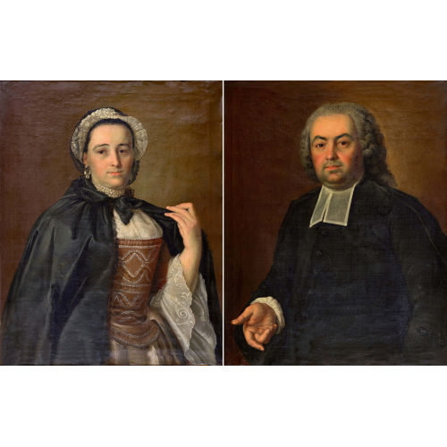 SIGMUND BARTH : Portr�t von Emanuel Rohr (1725-1805) und Susana Rohr (1736-1812). Gegenst�cke (DOBIASCHOFSKY AUKTIONEN AG)