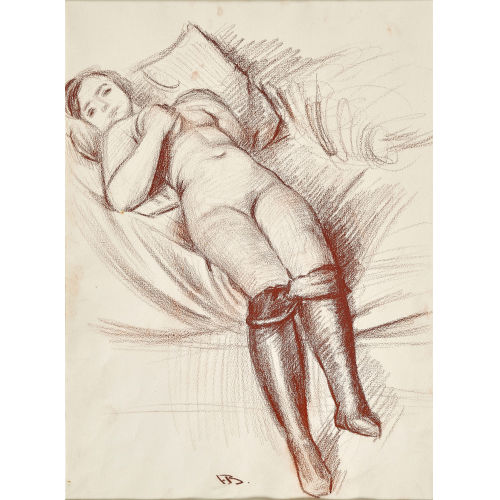 FRAN�OIS �MILE BARRAUD : Nu couch� (DOBIASCHOFSKY AUKTIONEN AG)
