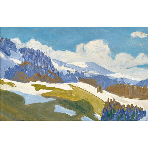 ERNST SAMUEL GEIGER : Vorfr�hling in den Bergen (DOBIASCHOFSKY AUKTIONEN AG)