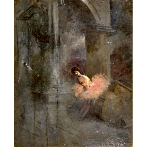 JEAN LOUIS FORAIN : S�ulenhalle mit Ballettt�nzerin (DOBIASCHOFSKY AUKTIONEN AG)