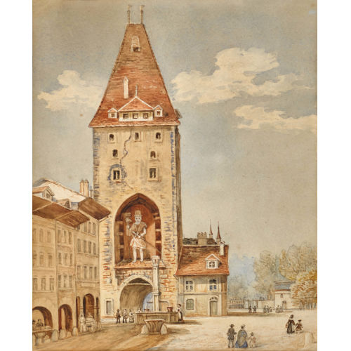 ADOLF METHFESSEL : Der Christoffelturm (vor 1864) (DOBIASCHOFSKY AUKTIONEN AG)