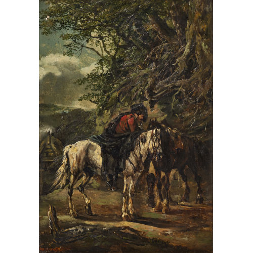 19./20. JH. DEUTSCHLAND : Reiter mit Pferd (DOBIASCHOFSKY AUKTIONEN AG)