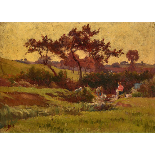 �DOUARD PAIL : W�scherinnen am Bach (DOBIASCHOFSKY AUKTIONEN AG)