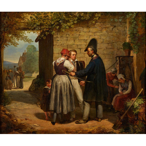 FRAN�OIS-AUGUSTE BIARD : Der Abschied (DOBIASCHOFSKY AUKTIONEN AG)