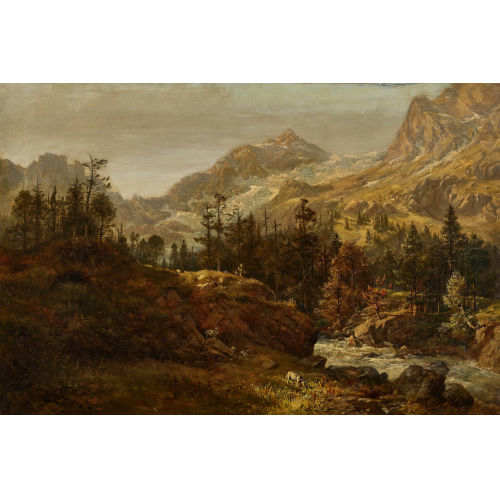 ROBERT PORRETT COLLIER : 'Rosenlaui' (DOBIASCHOFSKY AUKTIONEN AG)