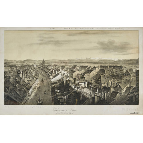 RUDOLF HUBER : 'Panorama of Berne from the prison Tower' (DOBIASCHOFSKY AUKTIONEN AG)