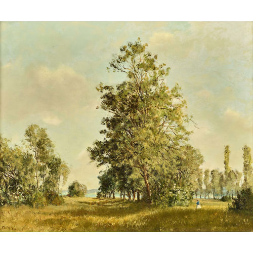 RUDOLF M�LLER : Sommerlandschaft am See (DOBIASCHOFSKY AUKTIONEN AG)