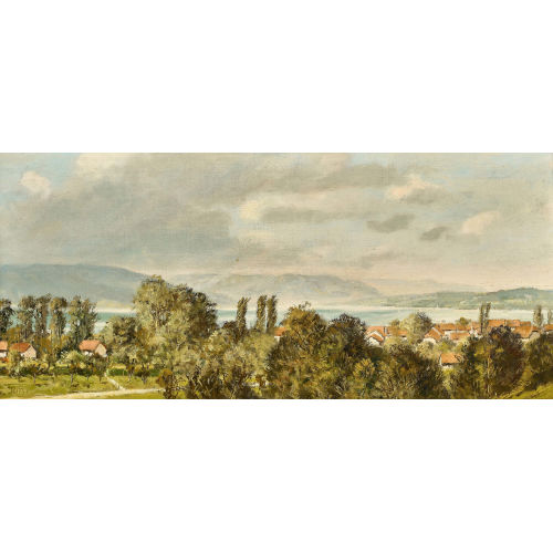 RUDOLF M�LLER : 'Der Bielersee (L�scherz)' (DOBIASCHOFSKY AUKTIONEN AG)
