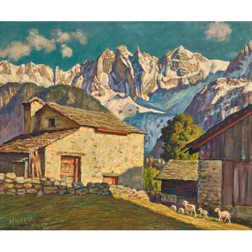 OSCAR NUSSIO : Soglio (DOBIASCHOFSKY AUKTIONEN AG)