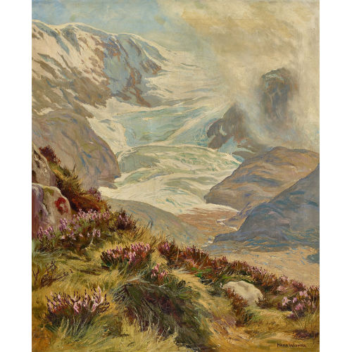 HANS WIDMER : Gletscherlandschaft (DOBIASCHOFSKY AUKTIONEN AG)
