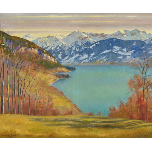 MARCUS JACOBI : Herbst am Thunersee (DOBIASCHOFSKY AUKTIONEN AG)