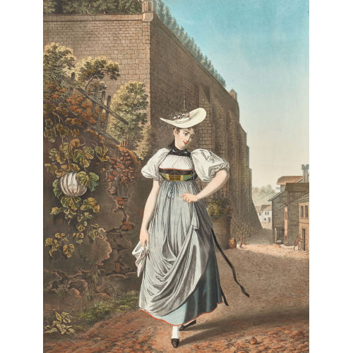 GABRIEL (GEN. LORY FILS) LORY : 'La fille au bain ou la paysanne galante du Canton de Berne' (DOBIASCHOFSKY AUKTIONEN AG)