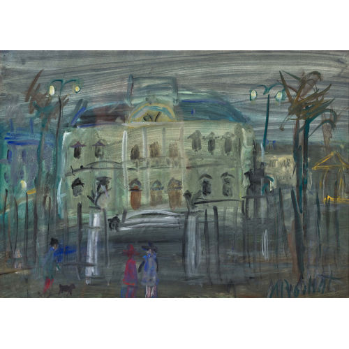 ALEXANDRE ROCHAT : Herrschaftliches Haus bei Nacht (DOBIASCHOFSKY AUKTIONEN AG)