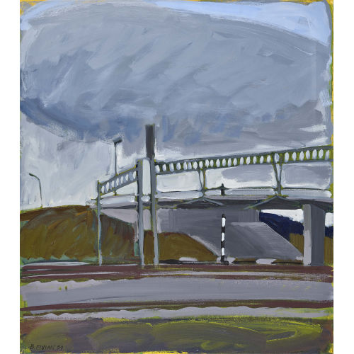 BENDICHT FIVIAN : Autobahnbr�cke unter Regenwolken (DOBIASCHOFSKY AUKTIONEN AG)