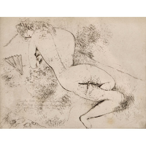 MARC CHAGALL : 'Akt mit F�cher' (DOBIASCHOFSKY AUKTIONEN AG)