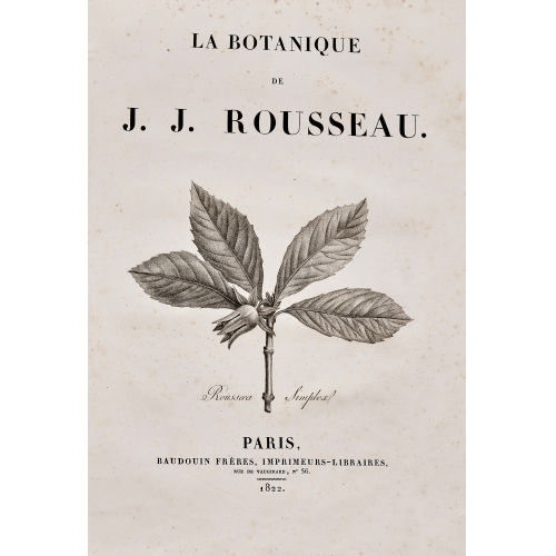 PIERRE JOSEPH REDOUT� : J.J. Rousseau: 'La Botanique' (DOBIASCHOFSKY AUKTIONEN AG)