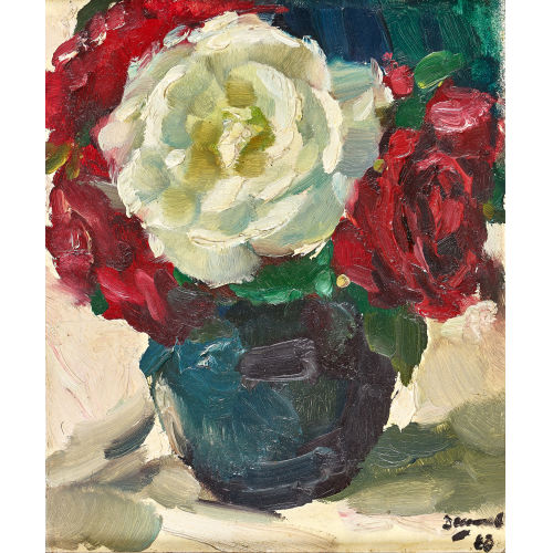 WILLIBALD DEMMEL : Rosen in Vase (DOBIASCHOFSKY AUKTIONEN AG)
