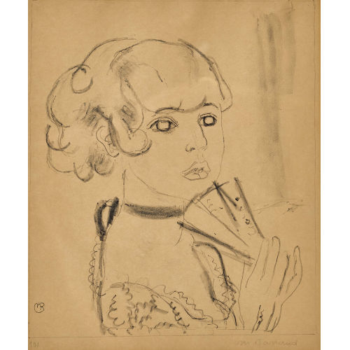 MAURICE BARRAUD : 'Femme � l'�ventail' (DOBIASCHOFSKY AUKTIONEN AG)